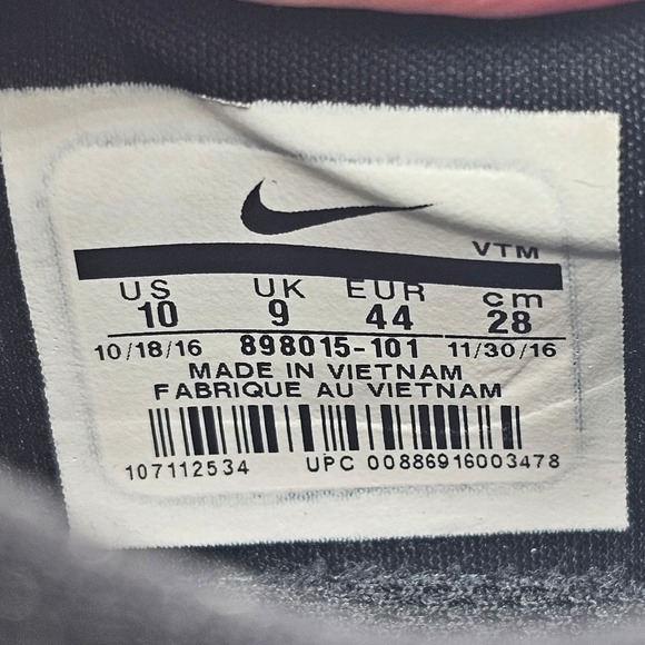 Nike Air Max Plus TN White Black Tuned Air 898015-101 Running shoes Mens size10 - Picture 10 of 10